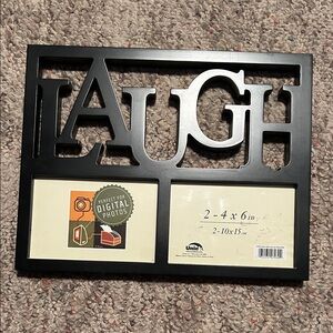 Kohl's Black LAUGH Photo Frame